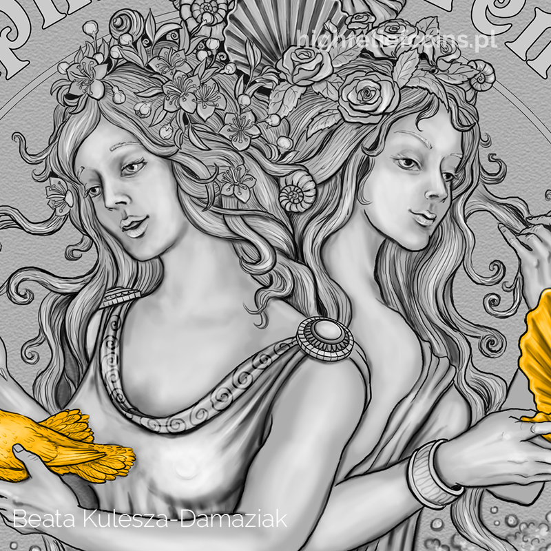Afrodyta i Wenus, zbliżenie