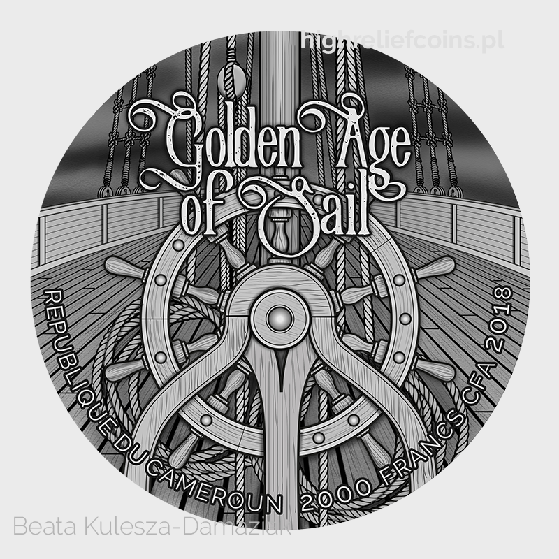 "Golden Age of Sail" - obverse of the series