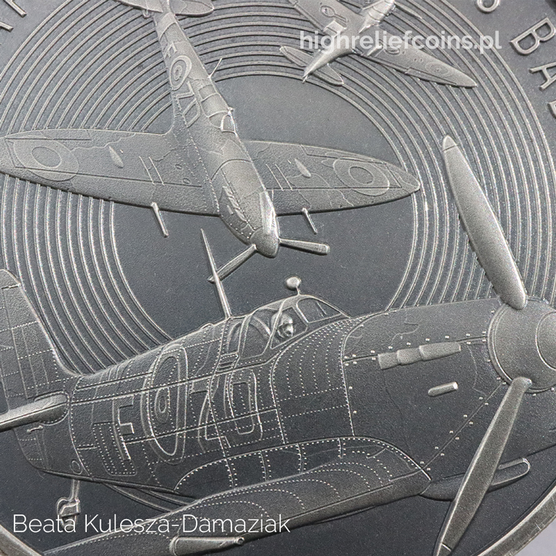 Spitfire Medal - close-up view.